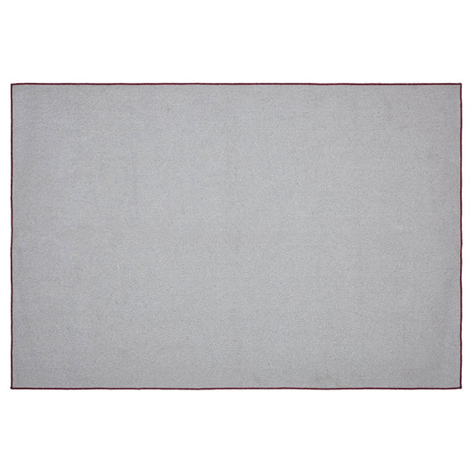 Custom House Burgundy Tan Jacquard Polyester Rug Rect 48x72