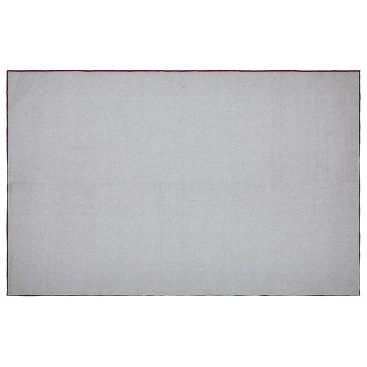 Custom House Burgundy Tan Jacquard Polyester Rug Rect 60x96