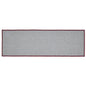 Custom House Burgundy Tan Jacquard Polyester Stair Tread Rect Latex 8.5x27