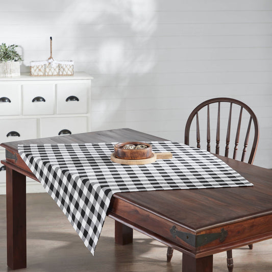 Annie Buffalo Check Black Table Topper