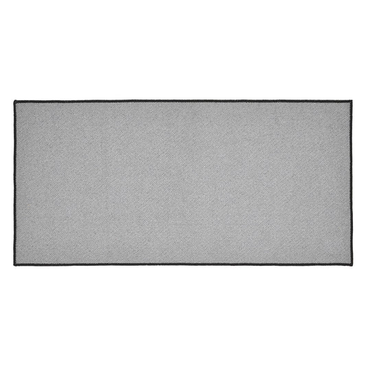Annie Buffalo Check Black Polyester Rug Rect 17x36