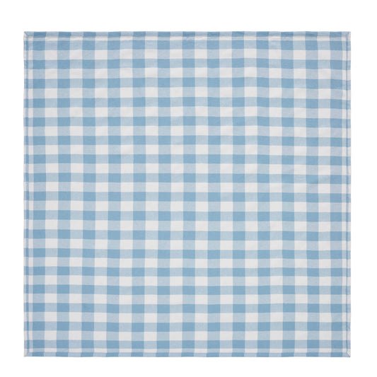 Annie Buffalo Check Blue Table Topper 40x40