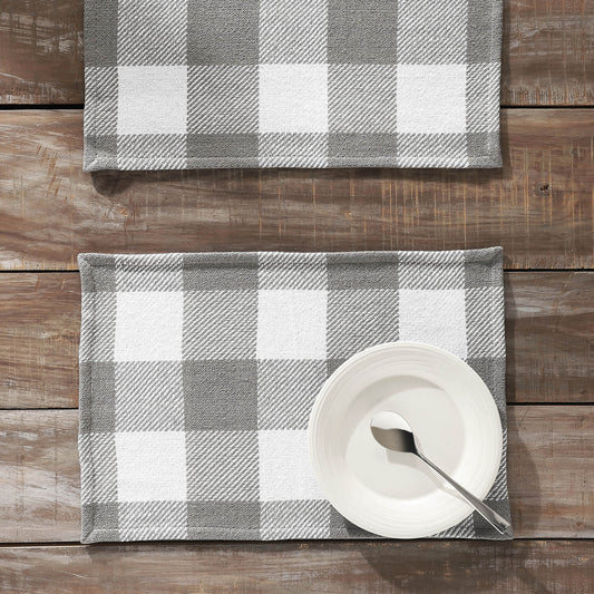 Annie Buffalo Check Grey Placemat Set of 2