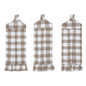 Annie Buffalo Check Portabella Button Loop Tea Towel Set of 3