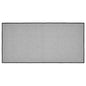 Black Check Polyester Rug Rect 17x36