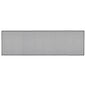 Black Check Polyester Rug/Runner Rect 22x78