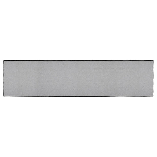 Black Check Polyester Rug/Runner Rect 22x96