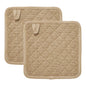 Burlap Natural Pot Holder Set of 2 8x8