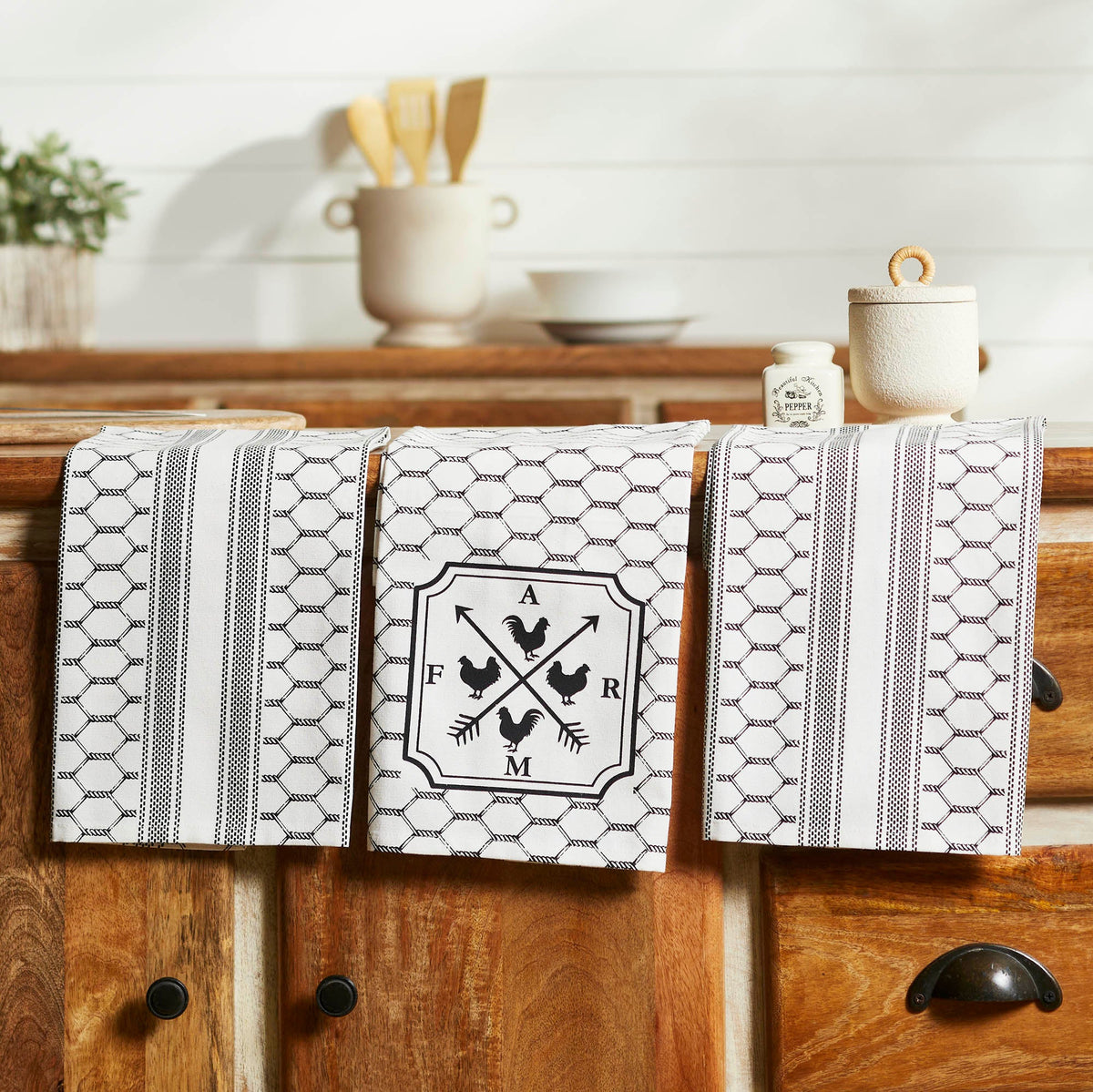 Down Home FARM Tea Towel Set of 3