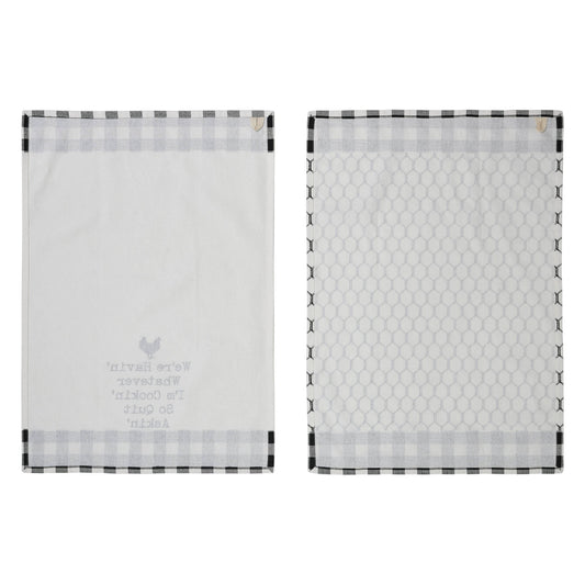 Down Home Whatever I'm Cookin Tea Towel Set of 2 19x28