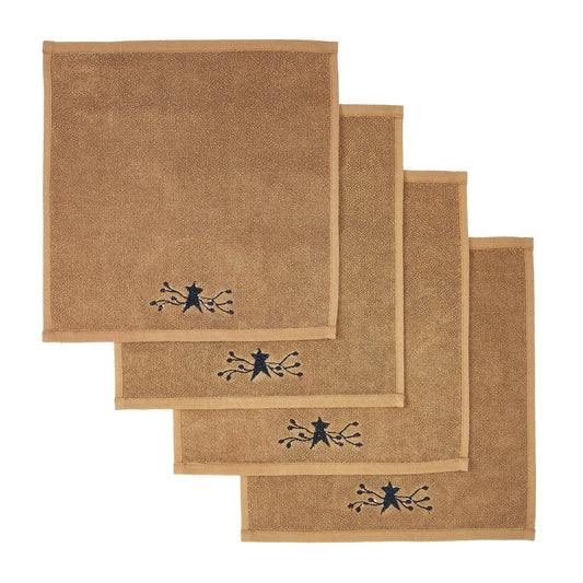 Pip Vinestar Washcloth Set of 4 12x12