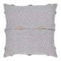 Frayed Lattice Creme & Black Pillow 20x20