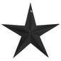 Metal Star Speckled Black Distressed 24x24