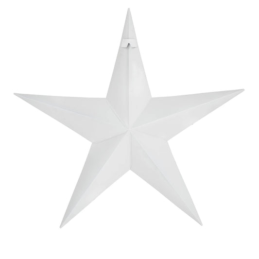 Metal Star Speckled White Distressed 24x24