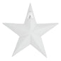 Metal Star Speckled White Distressed 8x8