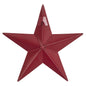 Metal Star Speckled Burgundy Distressed 8x8