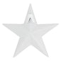 Metal Star Speckled White Distressed 4x4