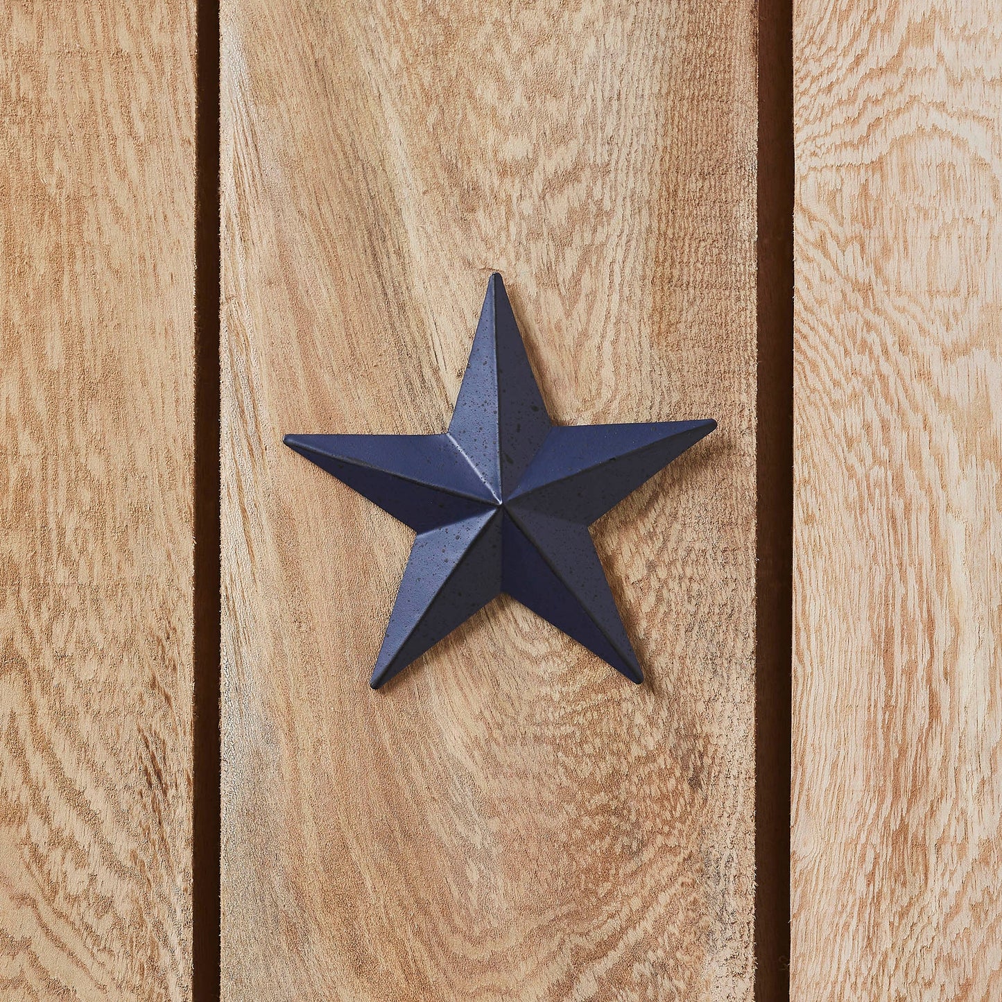Metal Star Speckled Navy Distressed 4x4