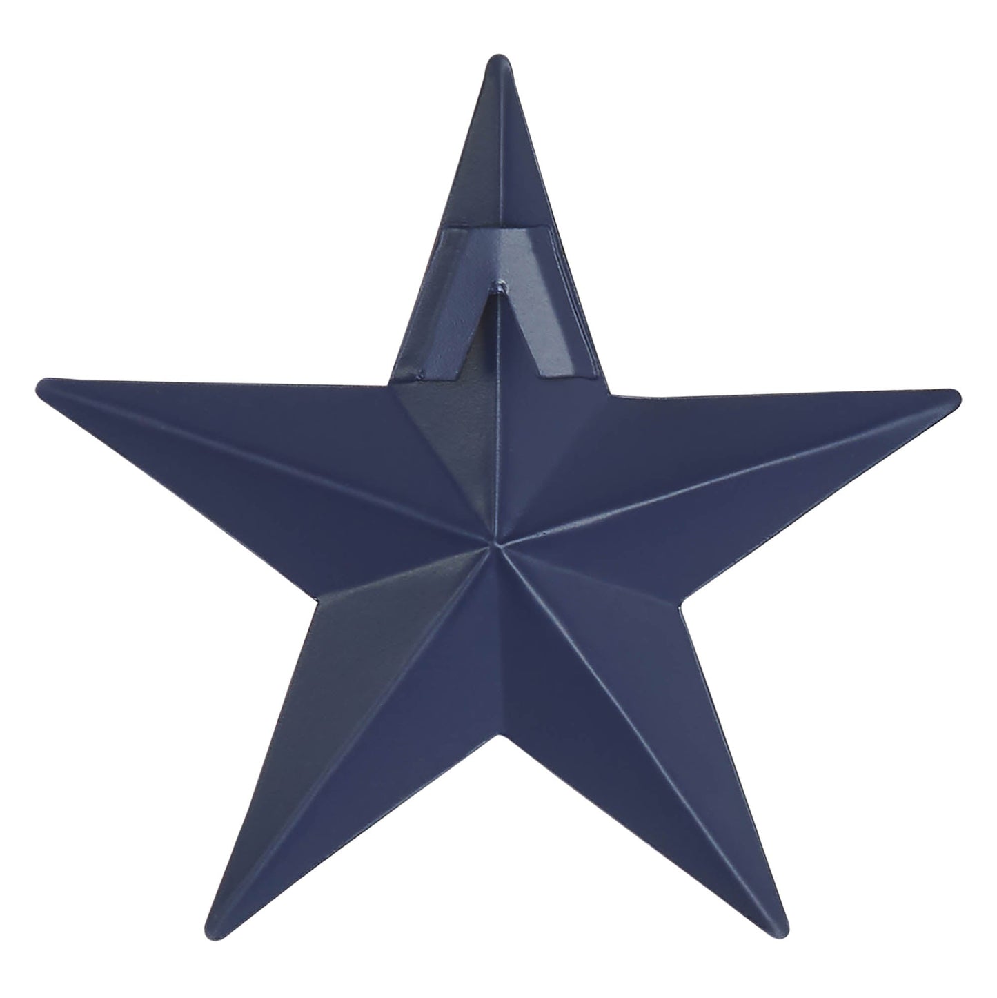 Metal Star Speckled Navy Distressed 4x4