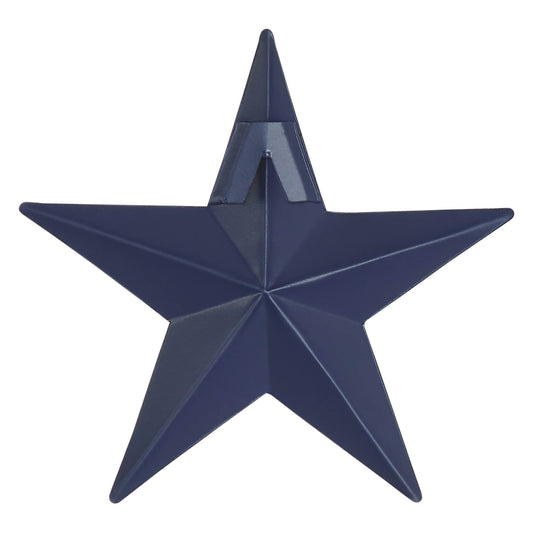 Metal Star Speckled Navy Distressed 4x4