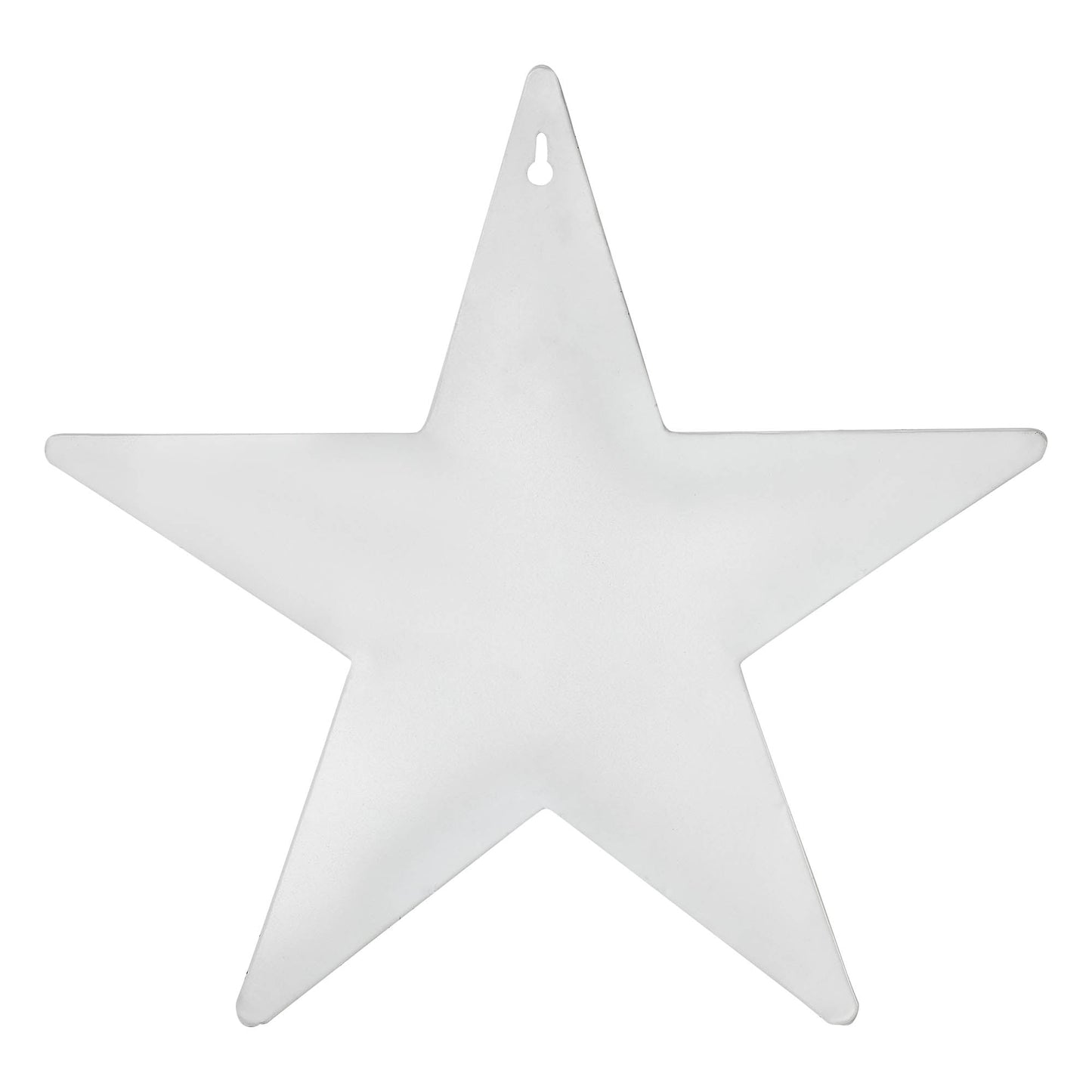 Metal Star Speckled w/ Pocket White Distressed 12x12