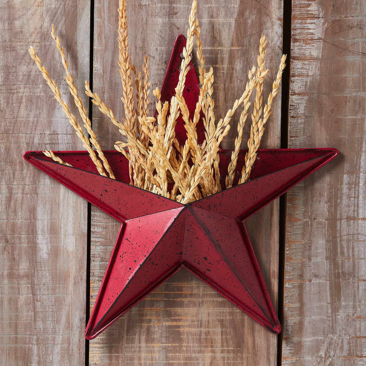 Metal Star Speckled w/ Pocket Burgundy Distressed