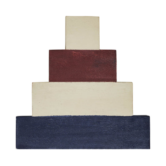 Home Of The Free Wooden Block Stack 8x8x1.25