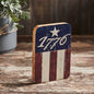 America Stars & Stripes Wooden Block 8x6x1.25