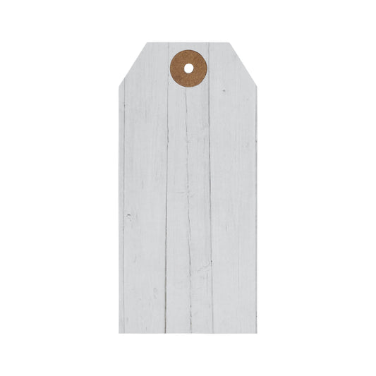Faceted Barn Star Barnwood Paper Tag Charcoal 4.75x2.25 w/ Twine Set of 50