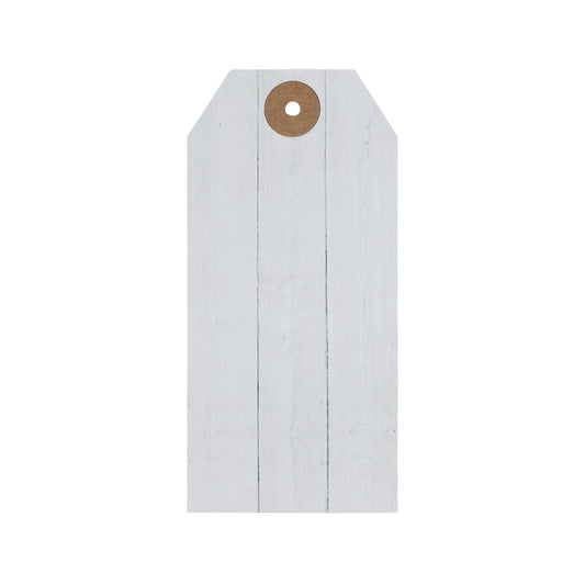 Faceted Barn Star Barnwood Paper Tag Barn Red 4.75x2.25 w/ Twine Set of 50
