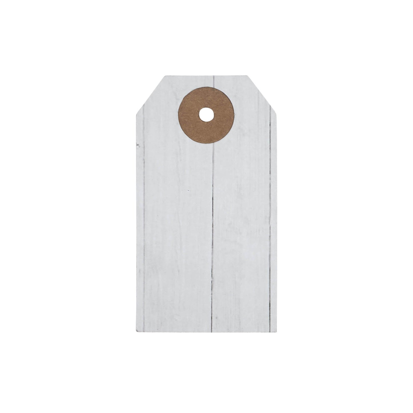 Faceted Barn Star Barnwood Paper Tag Charcoal 2.75x1.5 w/ Twine Set of 50