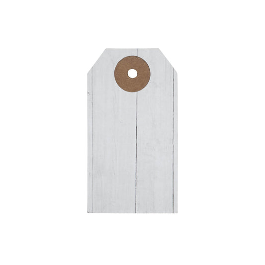 Faceted Barn Star Barnwood Paper Tag Charcoal 2.75x1.5 w/ Twine Set of 50
