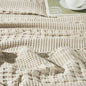 Waffle Weave Natural Queen Shams (Set of 2), 20x30 - Farmhouse & Boho Decorative Pillow Covers for Bedroom Decor
