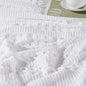 Waffle Weave White Euro Shams (Set of 2), 26x26 - Farmhouse Boho Decorative Pillow Covers