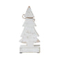 Snowy Tree Textured Wooden White 8.25x4x2.25