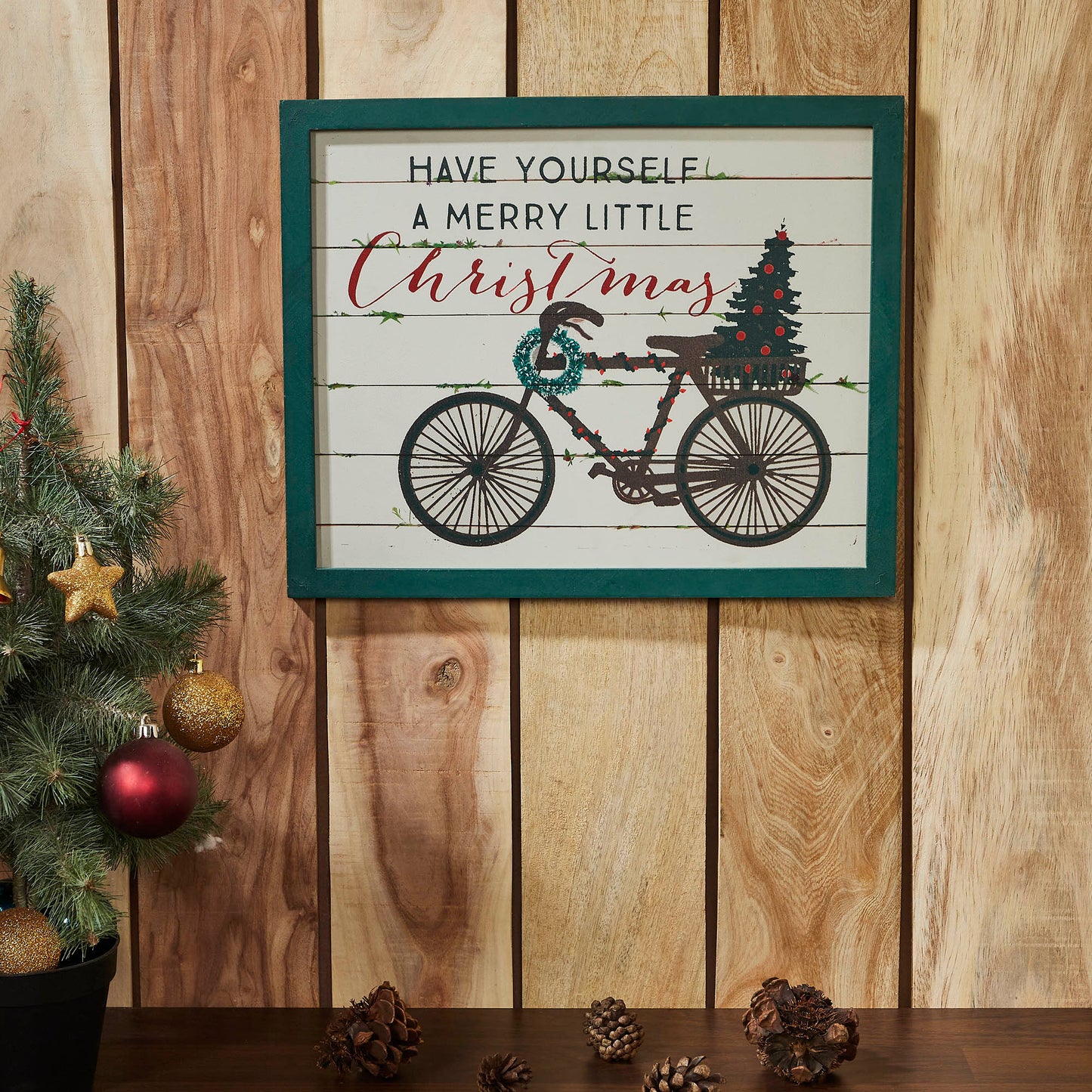 Have Yourself A Merry Little Christmas Bicycle Wall Hanging Sign