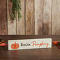 Pumpkin Harvest Cream MDF Decor Sign Farmhouse Autumn Wall Plaque 2.75x13