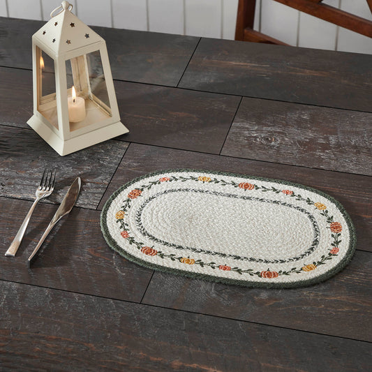 Pumpkin Bounty Oval Placemat Stencil