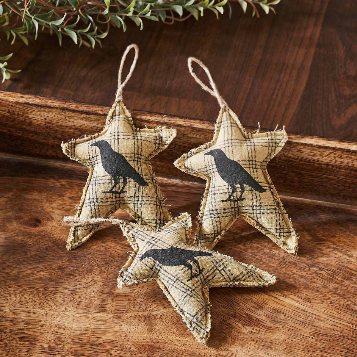 Raven Harvest Primitive Star Bowl Filler Set of 3 (4x3in) Rustic Farmhouse Country Home Decor Accents
