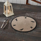 Raven Harvest 14Inch Round Stencil Fabric Placemat Farmhouse Primitive Fall Table Decor