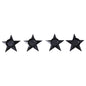 Tealight Holder Star Antique Black Set of 4 1.5x5x5