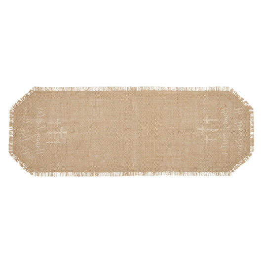 Celebrate Grace Jute Burlap Happy Easter Runner 8x24