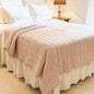 Timeless Ticking Red Queen Quilt 90Lx90W