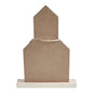 Celebrate Grace MDF Church w/ Cross Star & Jute Twine Coil 18.7x13.75x2.5