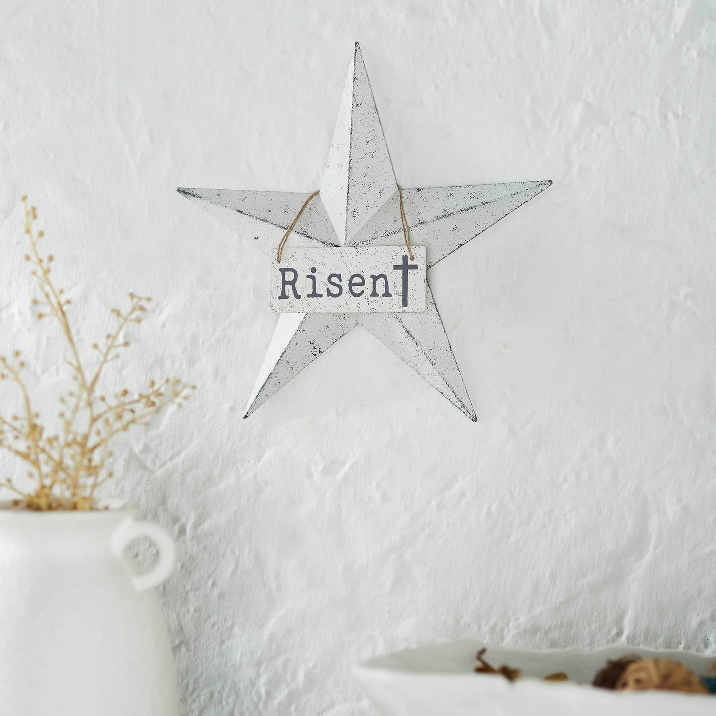 Celebrate Grace Metal Star w/ Risen Tag