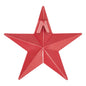 Metal Star Barn Red Distressed 4x4
