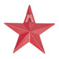 Metal Star Speckled Barn Red Distressed 4x4