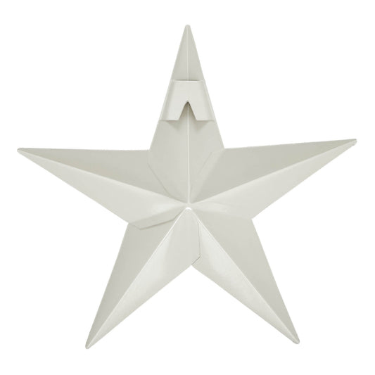 Metal Star Creme Distressed 8x8