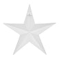 Metal Star Speckled White Distressed 18x18