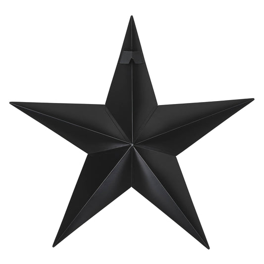 Metal Star Speckled Black Distressed 18x18